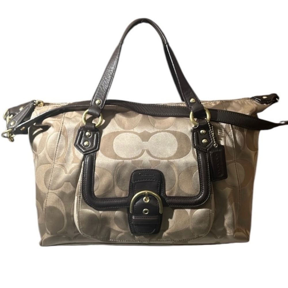 Coach Signature Campbell Satchel Shoulder Tote